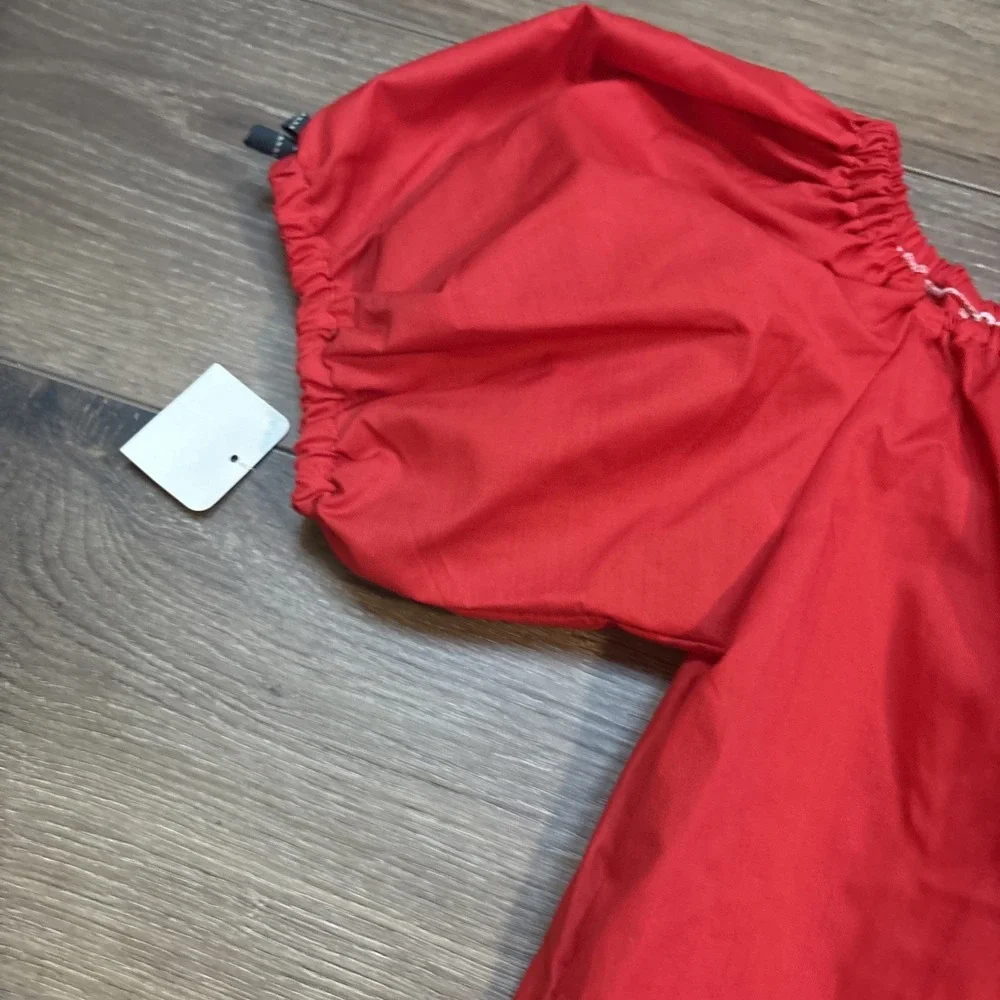 Nwt New Fashion Magic Fendler Western Square Dance Top USA small Red